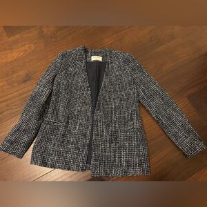 Women's Black and White Tweed Jacket